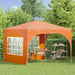 Pop-up partytent 290 x 290 x 245 cm Oranje