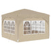 Pop-up partytent 290 x 290 x 245 cm Crèmekleurig