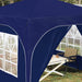 Pop-up partytent 290 x 290 x 245 cm Blauw