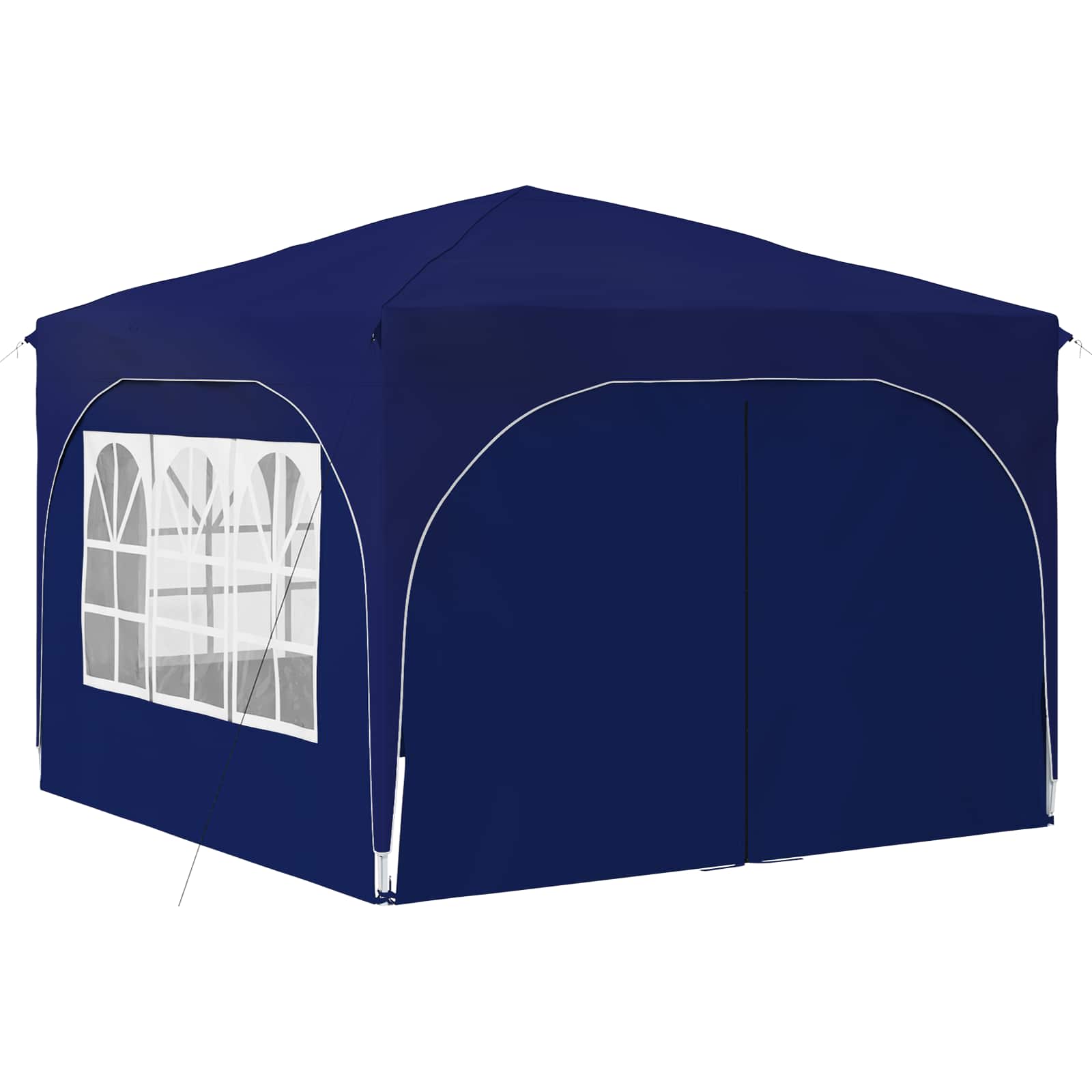 Pop-up partytent 290 x 290 x 245 cm Blauw