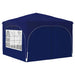 Pop-up partytent 290 x 290 x 245 cm Blauw