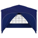 Pop-up partytent 290 x 290 x 245 cm Blauw