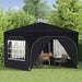 Pop-up partytent 290 x 290 x 245 cm Antraciet