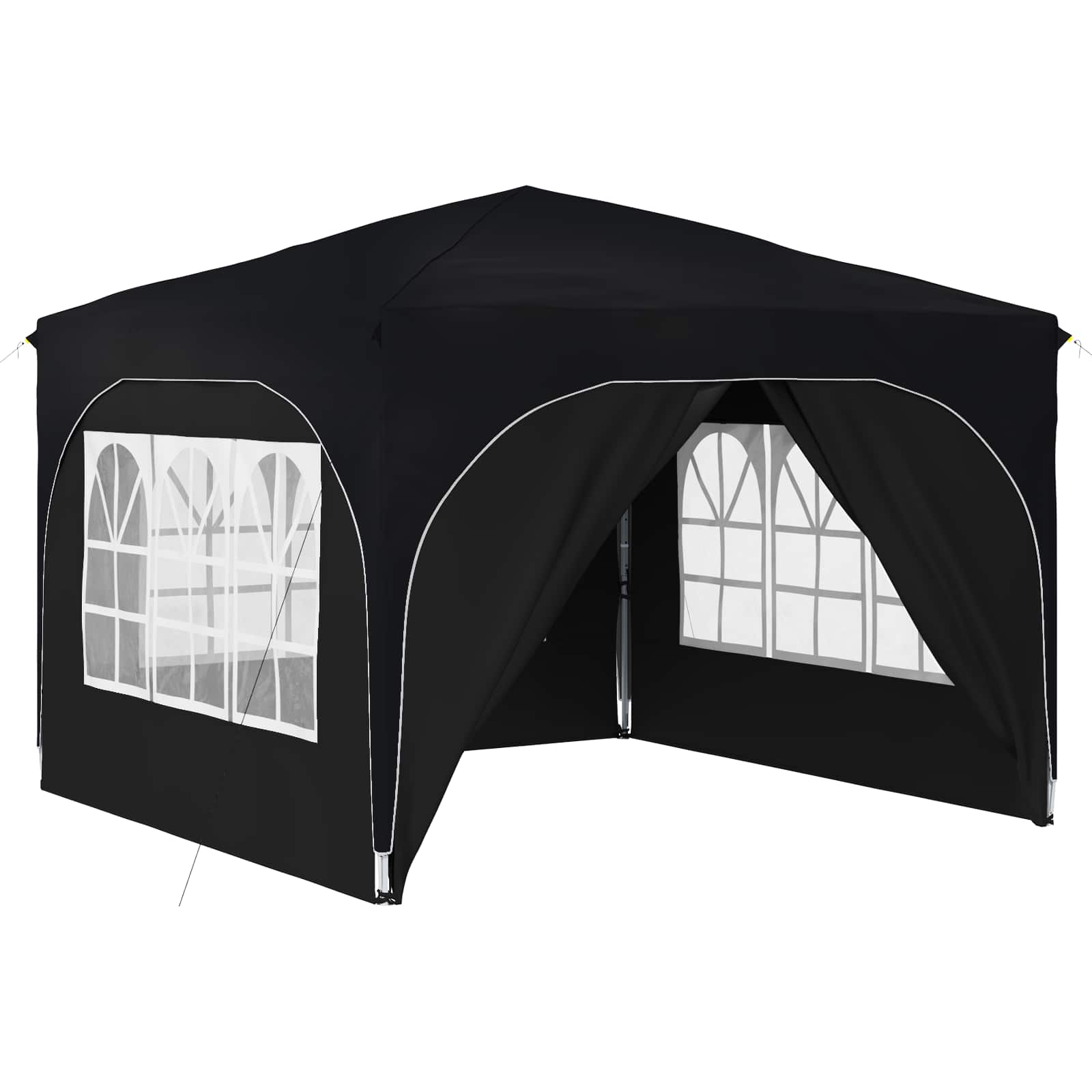 Pop-up partytent 290 x 290 x 245 cm Antraciet