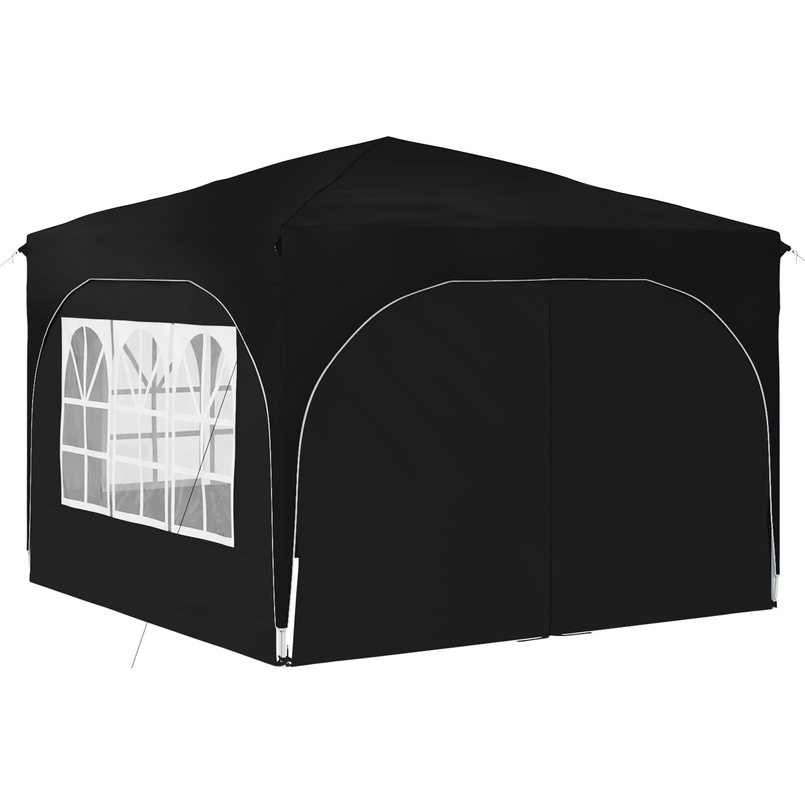 Pop-up partytent 290 x 290 x 245 cm Antraciet