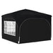 Pop-up partytent 290 x 290 x 245 cm Antraciet