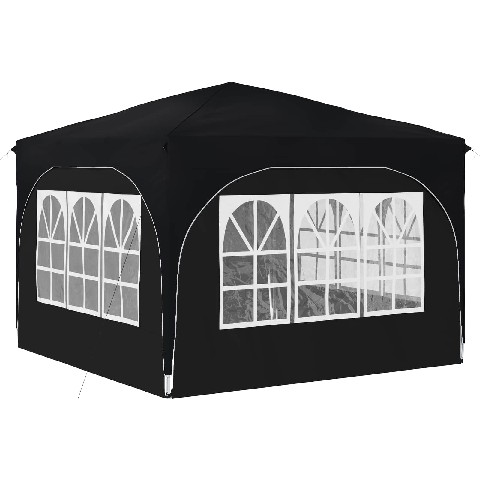 Pop-up partytent 290 x 290 x 245 cm Antraciet