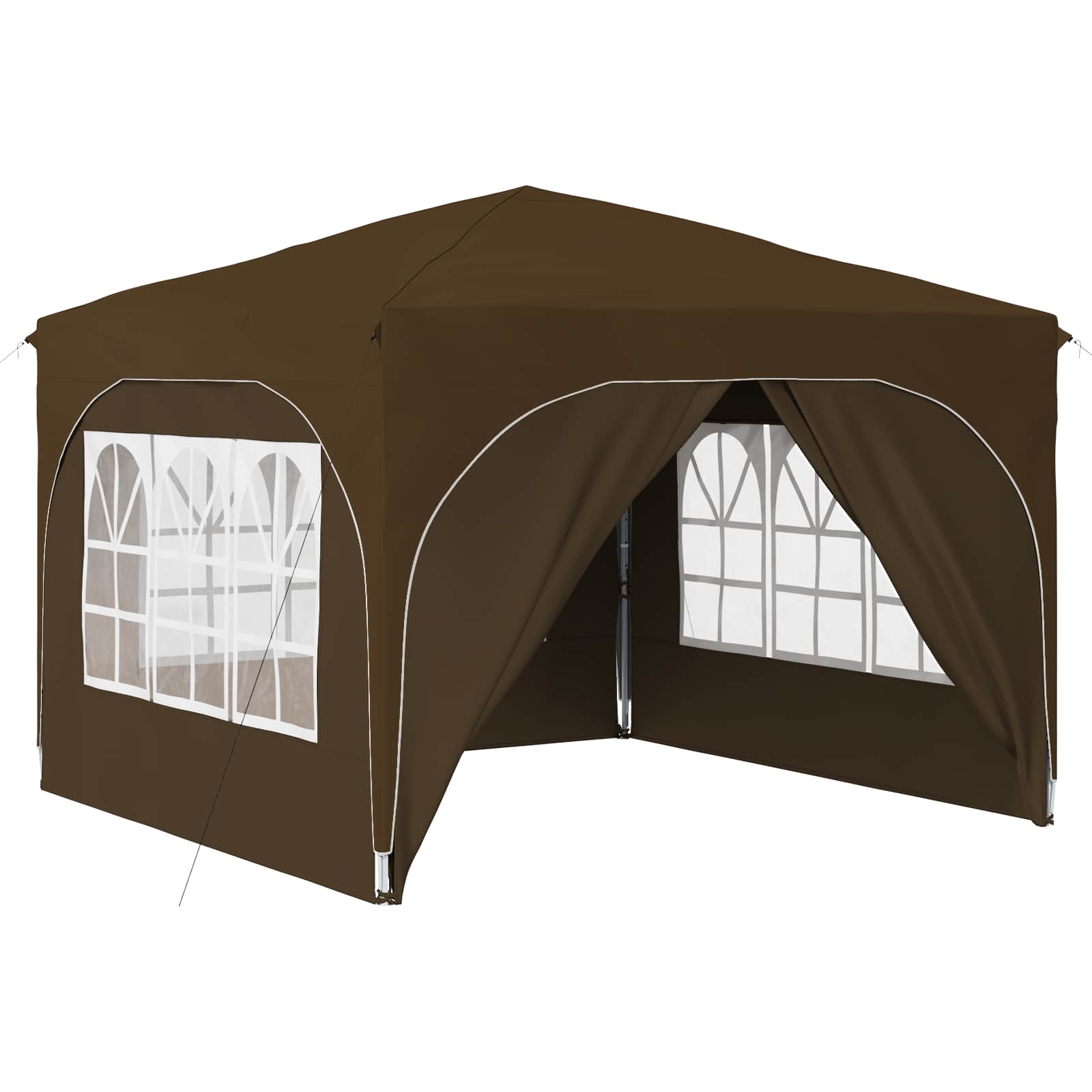 Pop-up partytent 290 x 290 x 245 cm Taupe