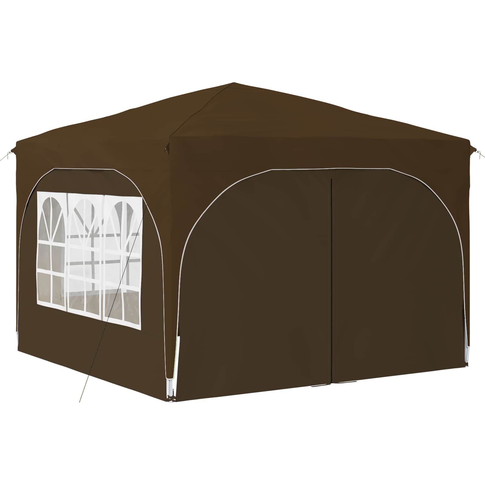Pop-up partytent 290 x 290 x 245 cm Taupe