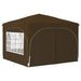 Pop-up partytent 290 x 290 x 245 cm Taupe