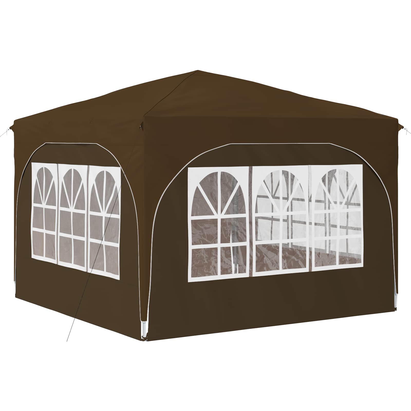 Pop-up partytent 290 x 290 x 245 cm Taupe