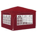 Pop-up partytent 290 x 290 x 245 cm Bordeauxrood