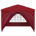 Pop-up partytent 290 x 290 x 245 cm Bordeauxrood