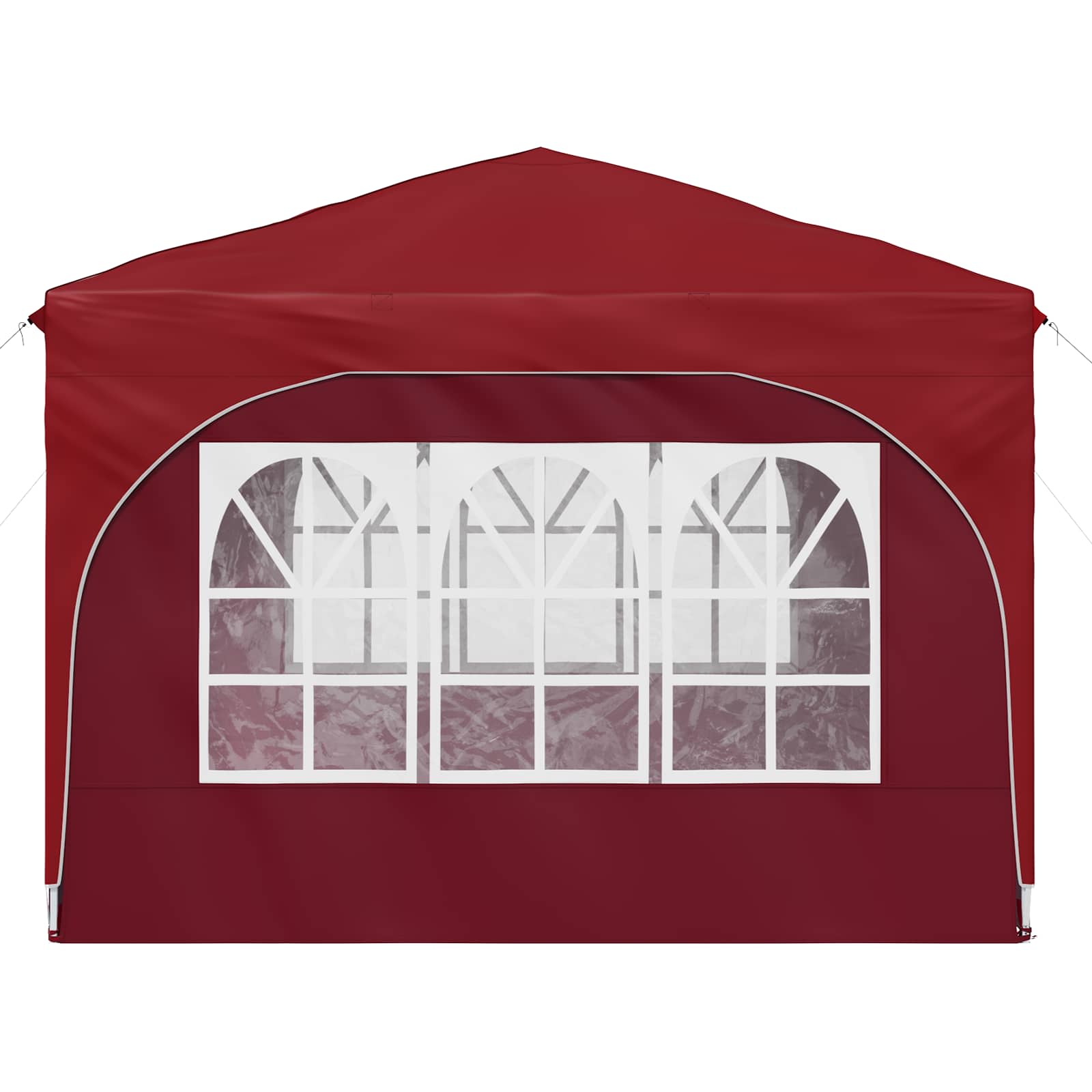 Pop-up partytent 290 x 290 x 245 cm Bordeauxrood