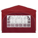 Pop-up partytent 290 x 290 x 245 cm Bordeauxrood