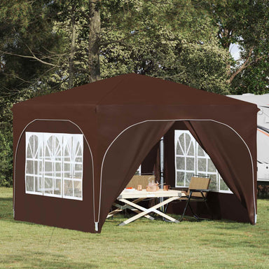 Pop-up partytent 290 x 290 x 245 cm Bruin