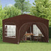 Pop-up partytent 290 x 290 x 245 cm Bruin