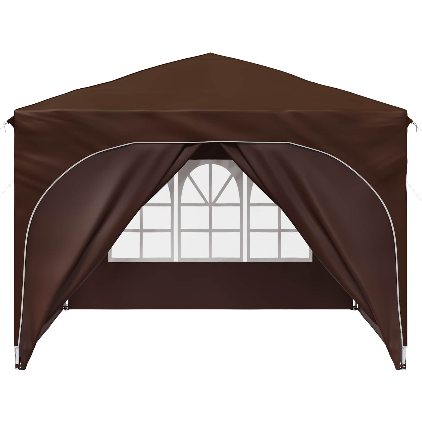 Pop-up partytent 290 x 290 x 245 cm Bruin