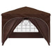 Pop-up partytent 290 x 290 x 245 cm Bruin