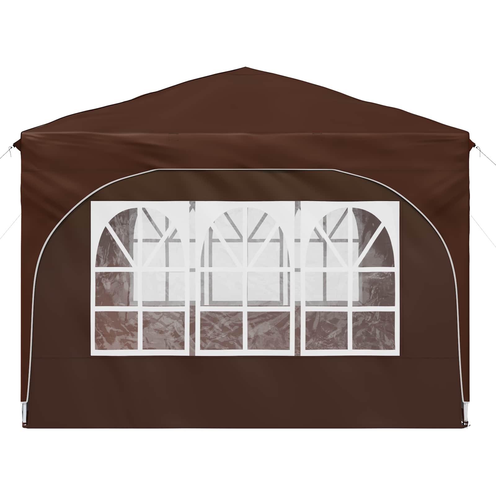 Pop-up partytent 290 x 290 x 245 cm Bruin