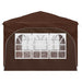 Pop-up partytent 290 x 290 x 245 cm Bruin