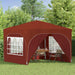 Pop-up partytent 290 x 290 x 245 cm Terracotta