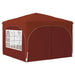 Pop-up partytent 290 x 290 x 245 cm Terracotta