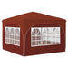 Pop-up partytent 290 x 290 x 245 cm Terracotta