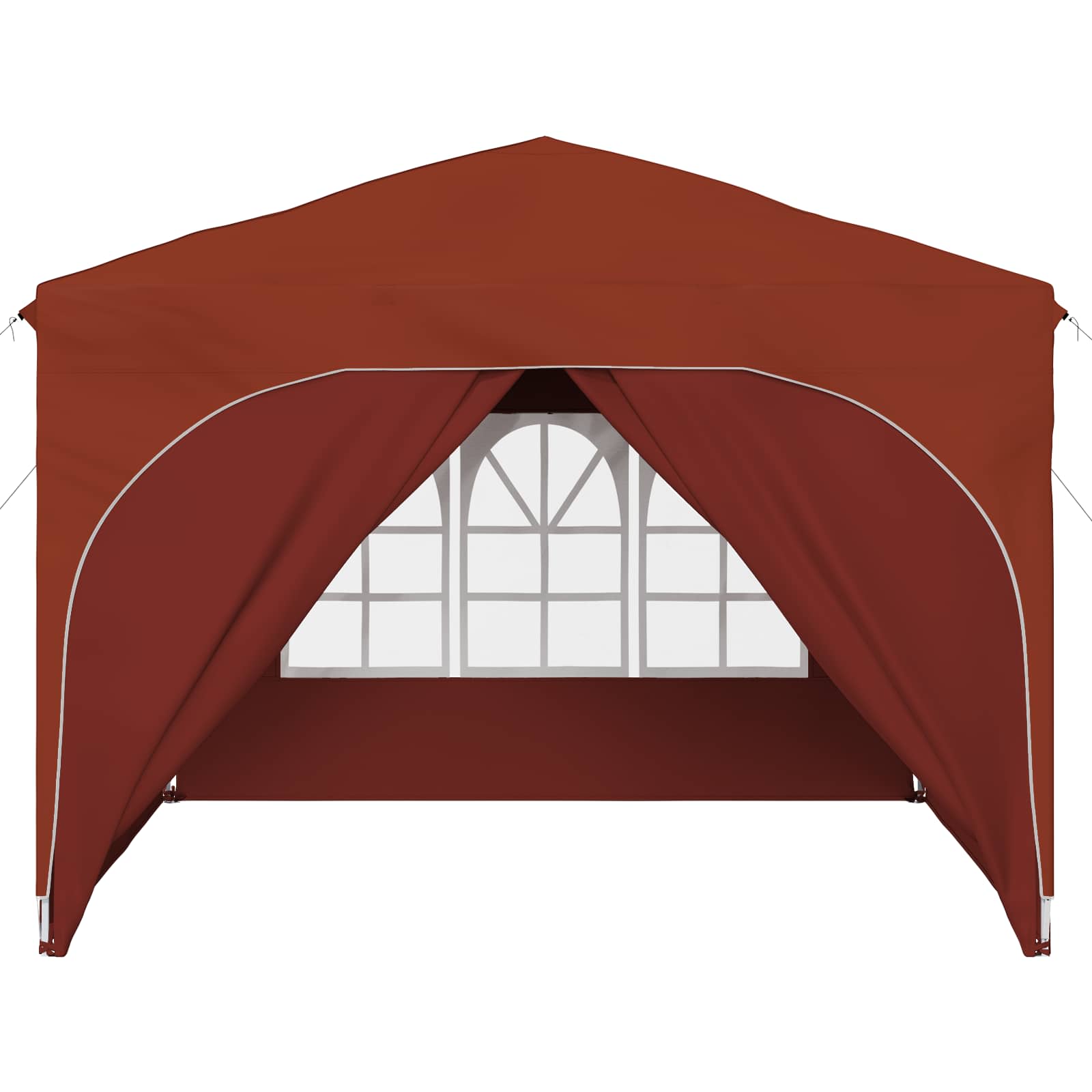 Pop-up partytent 290 x 290 x 245 cm Terracotta