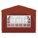 Pop-up partytent 290 x 290 x 245 cm Terracotta
