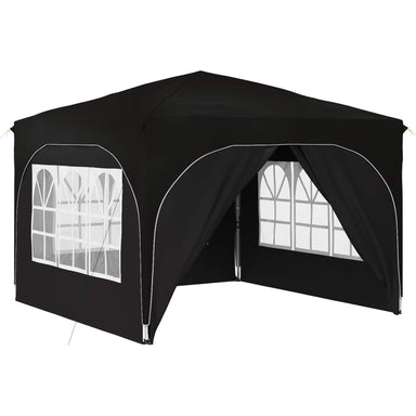 Pop-up partytent 290 x 290 x 245 cm Zwart