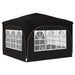 Pop-up partytent 290 x 290 x 245 cm Zwart