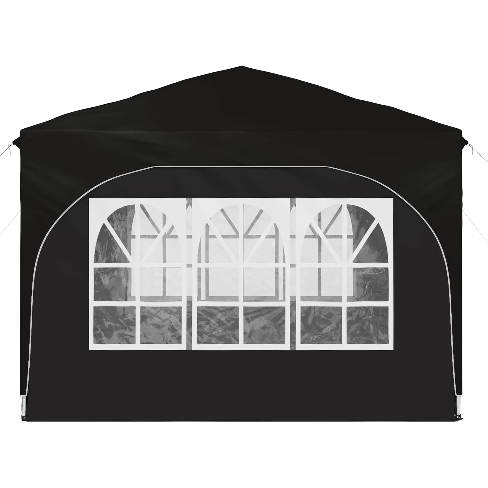 Pop-up partytent 290 x 290 x 245 cm Zwart