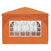 Pop-up partytent 290 x 290 x 245 cm Oranje