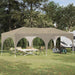 Pop-up partytent 575 x 288 x 245 cm Crèmekleurig Oxford Stof
