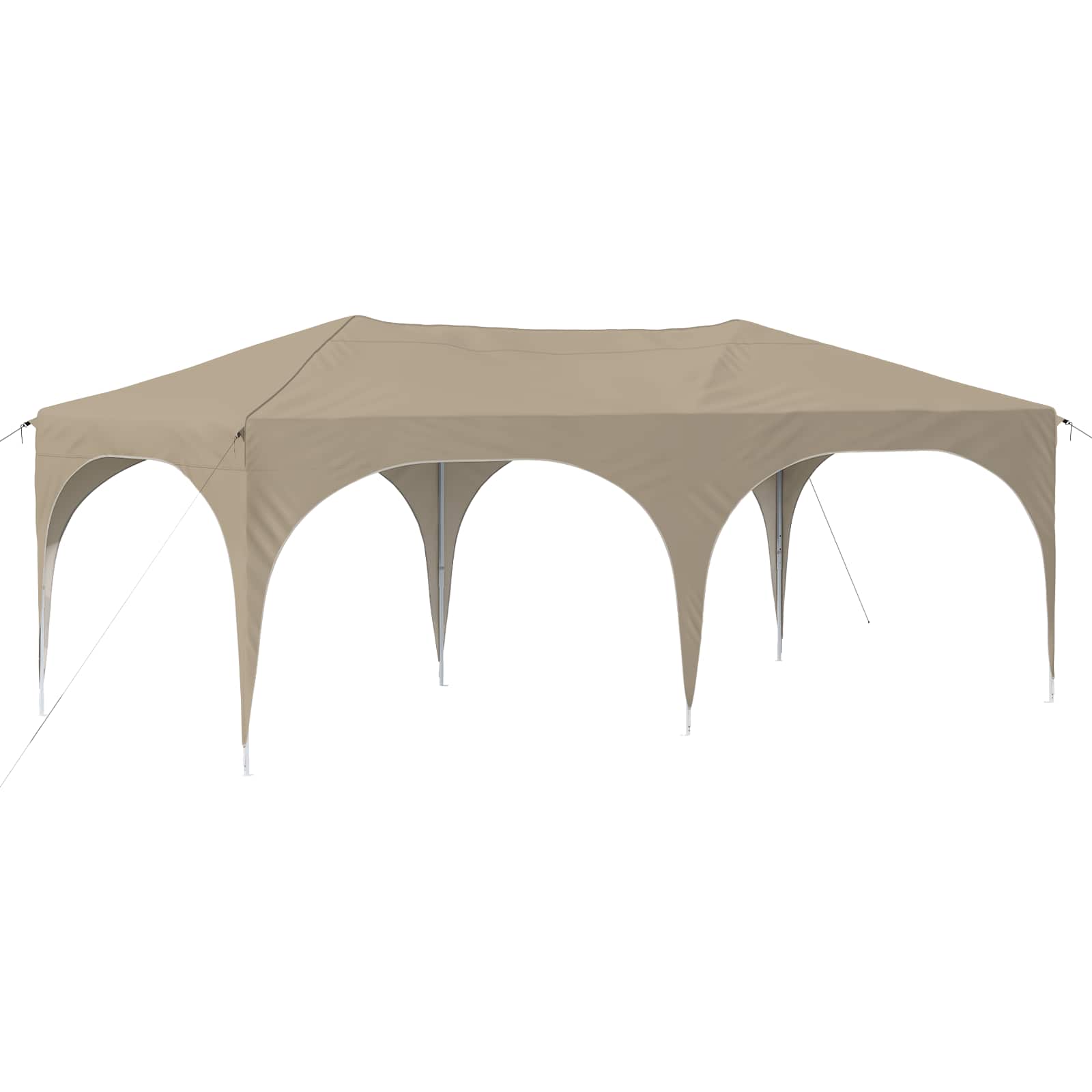 Pop-up partytent 575 x 288 x 245 cm Crèmekleurig Oxford Stof