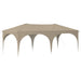 Pop-up partytent 575 x 288 x 245 cm Crèmekleurig Oxford Stof