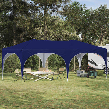 Pop-up partytent 575 x 288 x 245 cm Blauw Oxford Stof