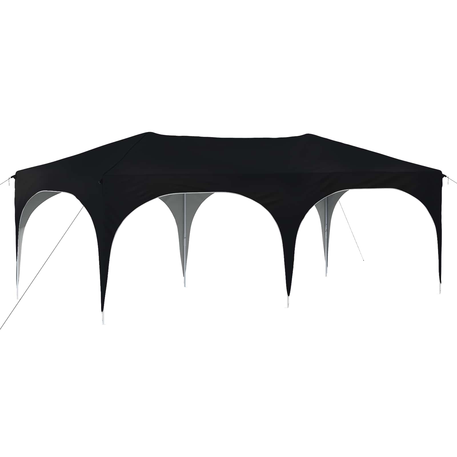 Pop-up partytent 575 x 288 x 245 cm Antracietkleurig