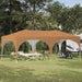Pop-up partytent 575 x 288 x 245 cm Beige Oxford Stof