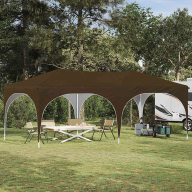 Pop-up partytent 575 x 288 x 245 cm Taupe Oxford Stof