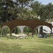 Pop-up partytent 575 x 288 x 245 cm Taupe Oxford Stof