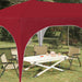 Pop-up partytent 575 x 288 x 245 cm Bordeauxrood Oxford Stof