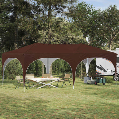 Pop-up partytent 575 x 288 x 245 cm Bruin Oxford Stof