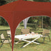 Pop-up partytent 575 x 288 x 245 cm Terracotta Oxford Stof