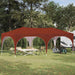 Pop-up partytent 575 x 288 x 245 cm Terracotta Oxford Stof
