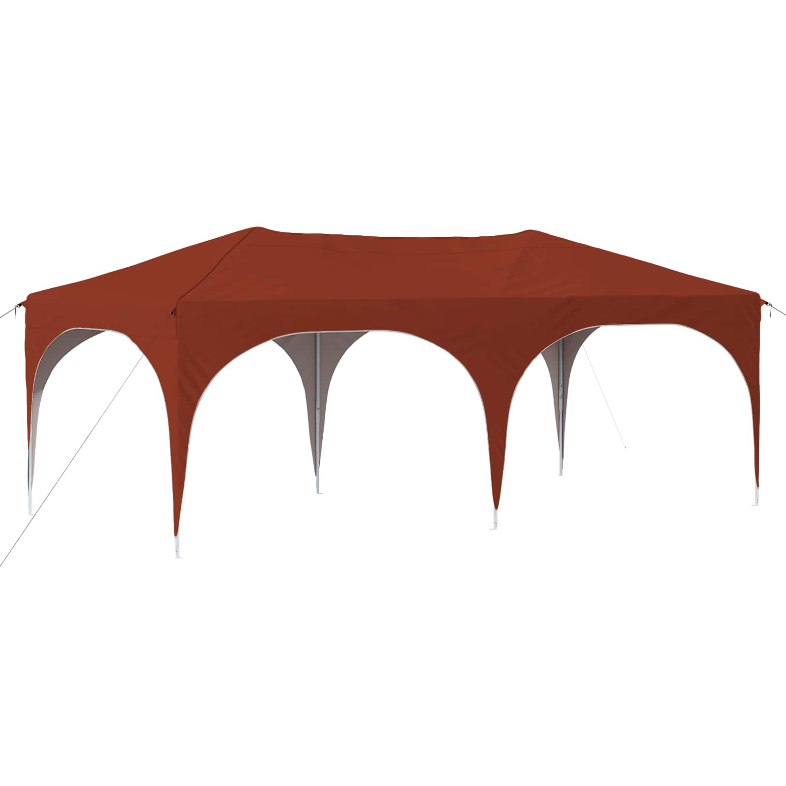 Pop-up partytent 575 x 288 x 245 cm Terracotta Oxford Stof