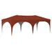 Pop-up partytent 575 x 288 x 245 cm Terracotta Oxford Stof