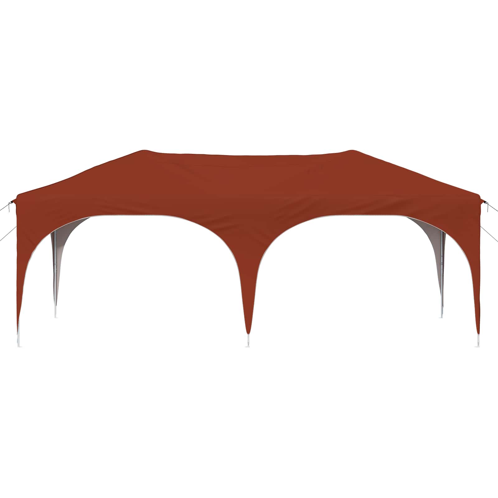 Pop-up partytent 575 x 288 x 245 cm Terracotta Oxford Stof