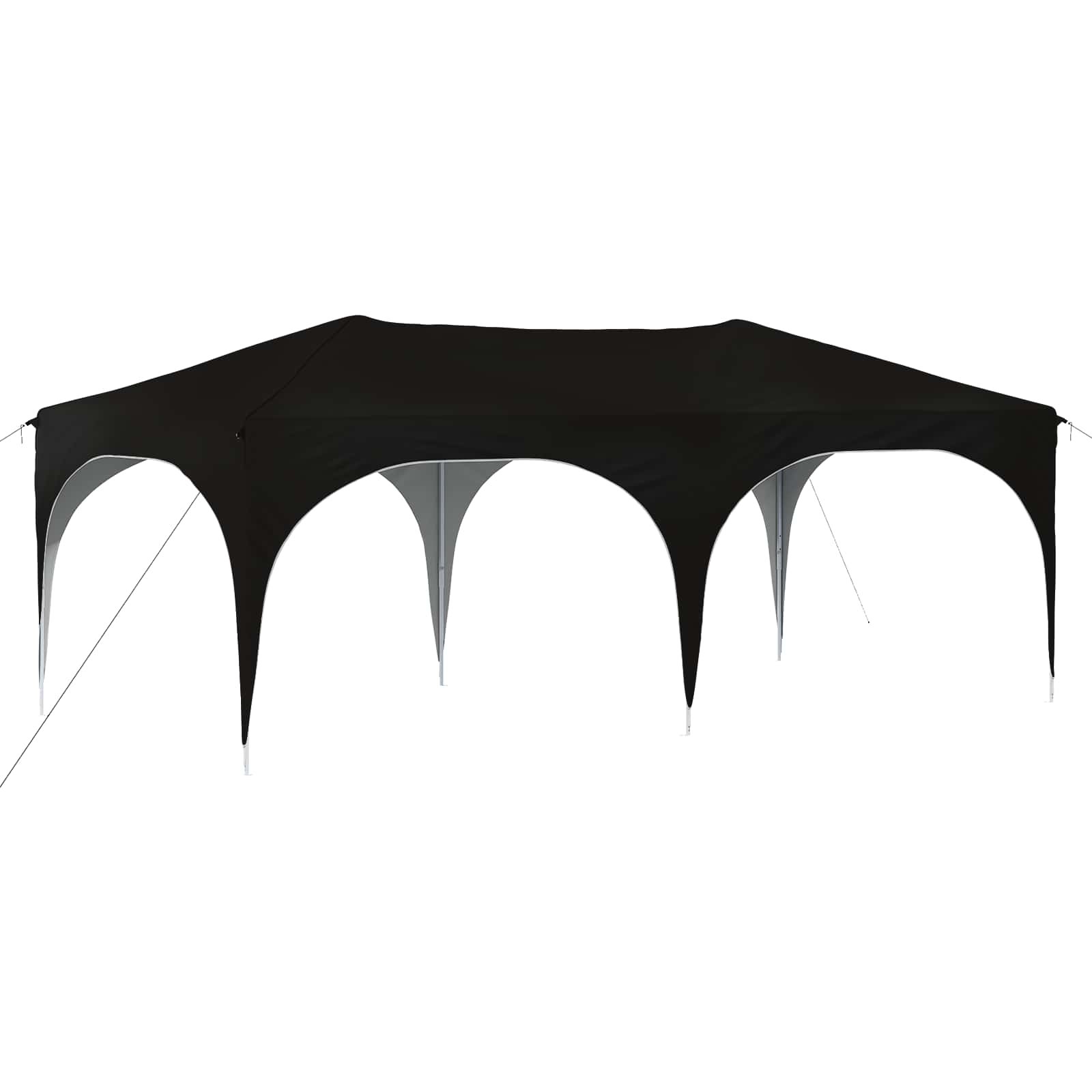 Pop-up partytent 575 x 288 x 245 cm Zwart Oxford Stof